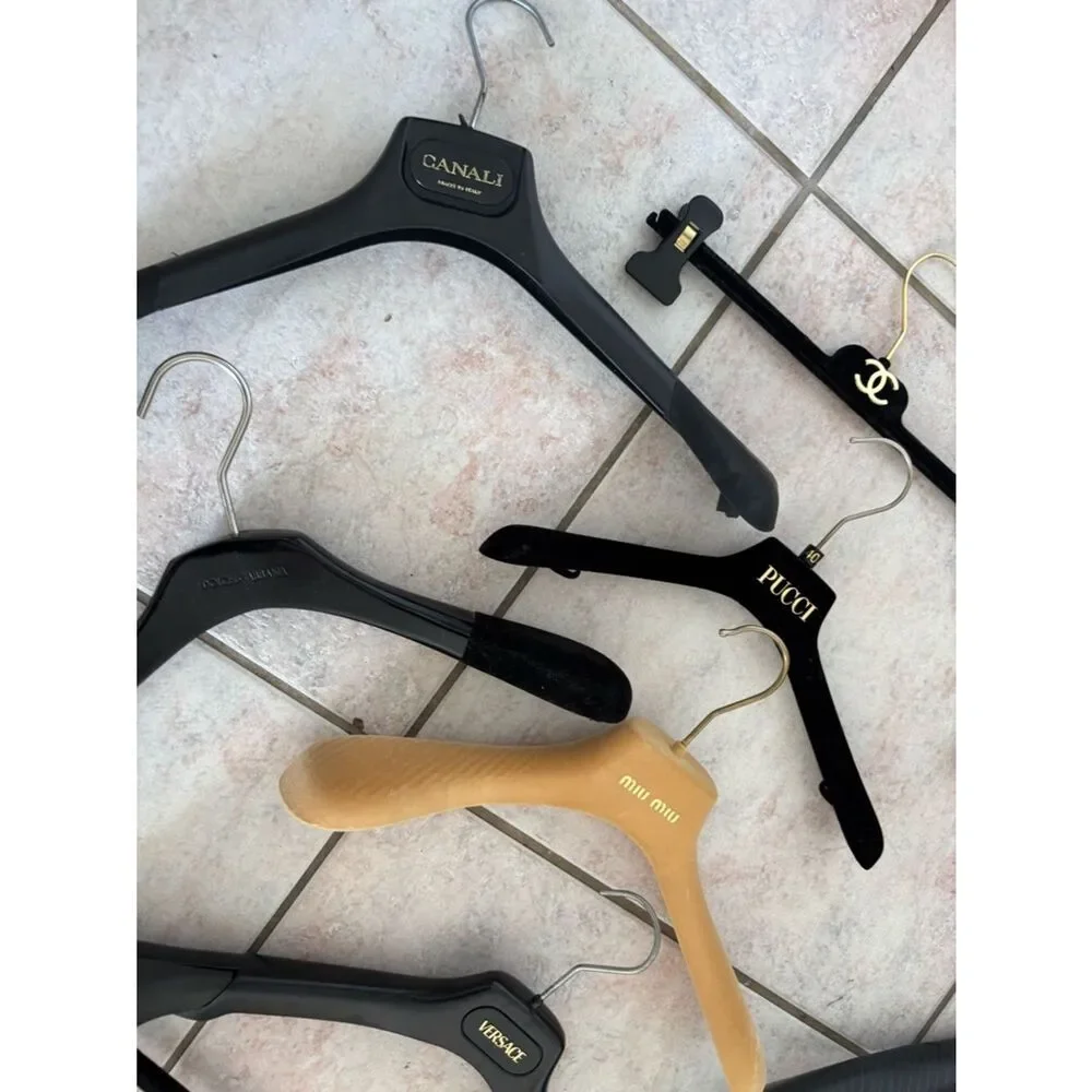 Chanel Balmain Pucci Mui mui canali dolce & gabbana dress pants hangers storage